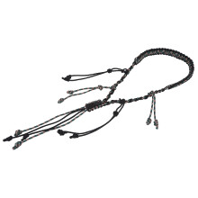 Tragbare Nylon-Enten- und Gänse-Call-Lanyard-Flechtparacord – 65cm, Schwarz+CP