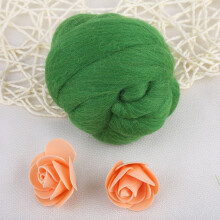 Spinning & Sewing Wool Roving 55g in Green for Handcraft Art & Craft Supplies