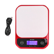 Bilancia da cucina con display LCD, ricaricabile e alimentata a batterie per una pesatura affidabile, supporta diverse unità di misura, inclusi