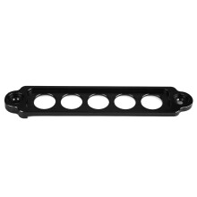 Aluminiumlegierungs-Fahrzeugbatterie-Gurtstrebe Schwarz 220 mm 5 Löcher