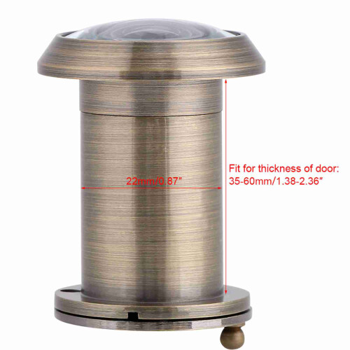 Home Security Optical Glass Door Scope Viewer 220 Wide Angle Bronze 1