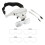 Stirnbandlupe mit 5 Linsen, Doppel-LED-Licht, 1