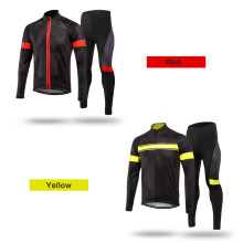 Windproof Thermal Fleece Cycling Set 3D Pad & Reflective Safety