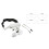 Stirnbandlupe mit 5 Linsen, Doppel-LED-Licht, 4