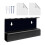 Space Saving Wall Mounted Boomerangs Holder For Game Room-Black 1