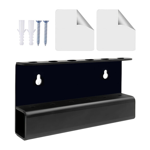 Space Saving Wall Mounted Boomerangs Holder For Game Room-Black