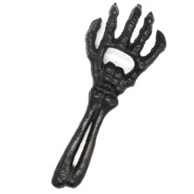 Deschizător de sticle de bere manual cu schelet portabil, robust și durabil din fontă, decor de Halloween, textură netedă, material rezistent