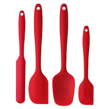 The Gourmet's Choice: Premium Silicone, Set Of4, Non-Stick, Heat Resistant To600f, Seamless Design, Bpa Free, Dishwasher Safe. Ideal For Mixing, Sc