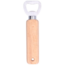 Deschizător de sticle din oțel inoxidabil, mâner din lemn, aliaj anti-rugină, deschizător de sticle multifuncțional pentru dopuri de vin și
