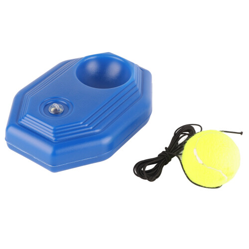 Tennisball-Back-Base-Trainingsset mit Elastikseil – Blau, 15x20x5 cm 2