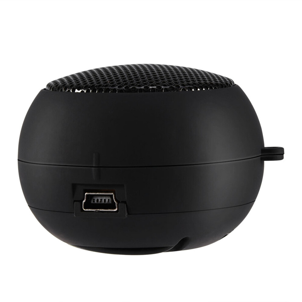 Retractable Mini Speaker For 3.5Mm Audio Devices With Built-In Battery Black 8451362966480