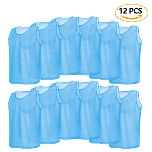 Mesh Training Vest 12 Pack - Comfortable & Breathable for Adults 1