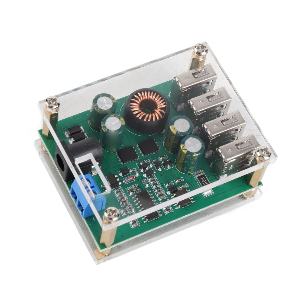 Voltage Converter 7-60V To 5V 5A 4 Usb Output Step Down Power Module 4341362968857