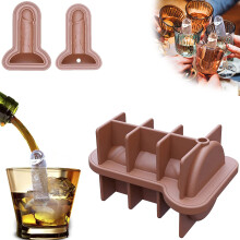 Molde versátil para festas, fácil de limpar e próprio para lava-louças, molde de cubos de gelo para brincadeiras, material de silicone de