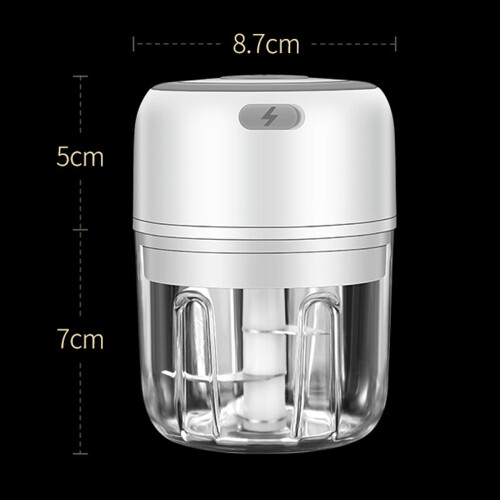 Ηλεκτρικός επεξεργαστής σκόρδου, κόφτης 250 ml με επαναφορτιζόμενη μπαταρία, 1