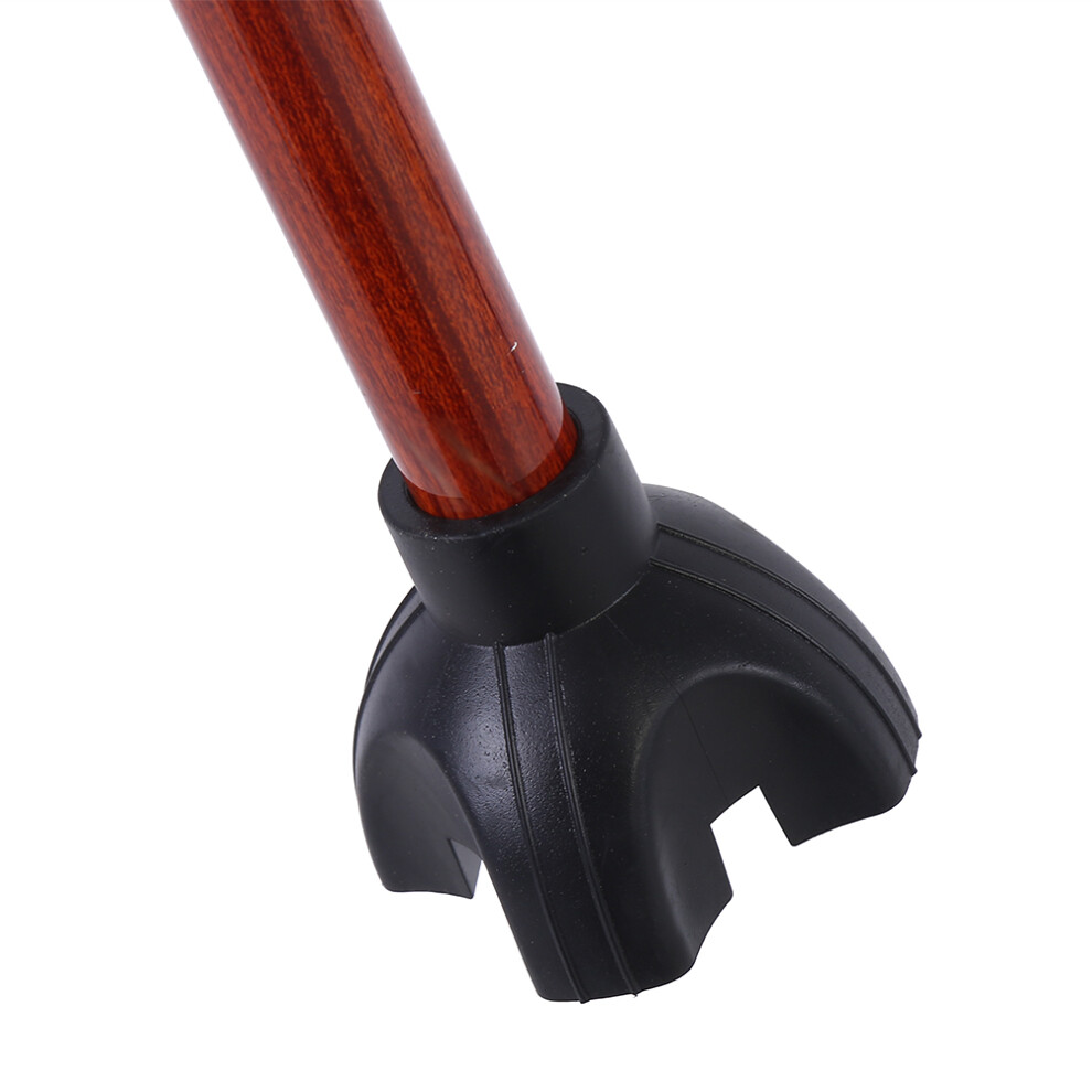 Multi Function Telescopic Metal Cane with Flashlight Rosewood
