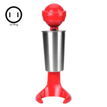 Elektrisk drikkemixer med nem betjening og nem rengøring, blommeformet blandehoved i rustfrit stål til kaffe, cocktails, saucer, dobbelt hastighed