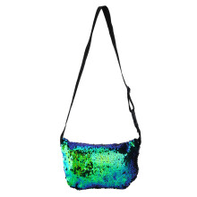 Women Sequins Waist Pouch Single Shoulder Bag for Party Travel 23x15cm