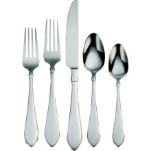 Modern klassiek bestekset, elegant serveerbestek in eigentijdse stijl met een strak design, hoogwaardig roestvrijstalen bestek,