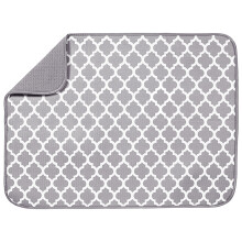 Tørkematte for kjøkkenbenk, mikrofiber oppvaskmatte superabsorberende, hurtigtørkende vendbar kjøkkenmatte med 3-lags skumlag, beskytter mot