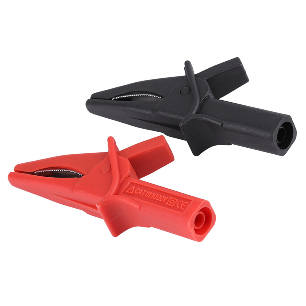 Ht18a Dolphin Gator Clips 2Pcs: Large Insulated Red/Black For Oscilloscope - Uk 8221362969312