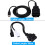 EOBD2 OBDII Diagnostic Cable 150cm ECU Tuning Interface Car Programmer 4
