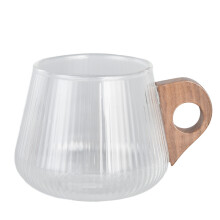 Juego de cristalería de borosilicato, tazas de estilo vintage para bebidas frías y calientes, tazas de vidrio resistentes al calor perfectas para