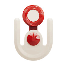 Bathroom Shoe Shelf With Strong Suction Cups Space-Red
