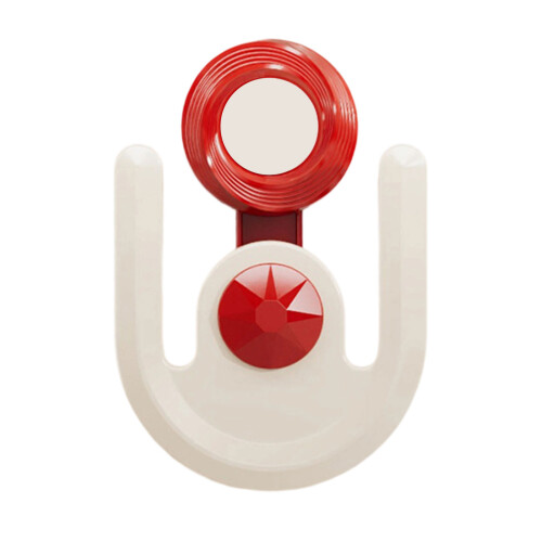 Bathroom Shoe Shelf With Strong Suction Cups Space-Red