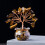 Natural crystal brokens stone wealth tree ornament-Blue 2