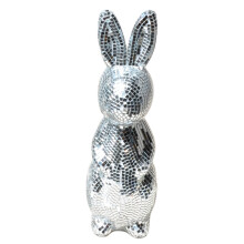 Collectible Art Glass Animal Statue Rabbit Sculpture Table-S