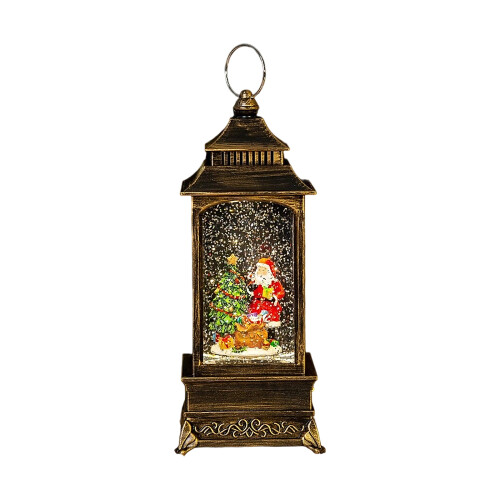 Holiday Christmas Snow Globe Lanterns With Music Function-elder
