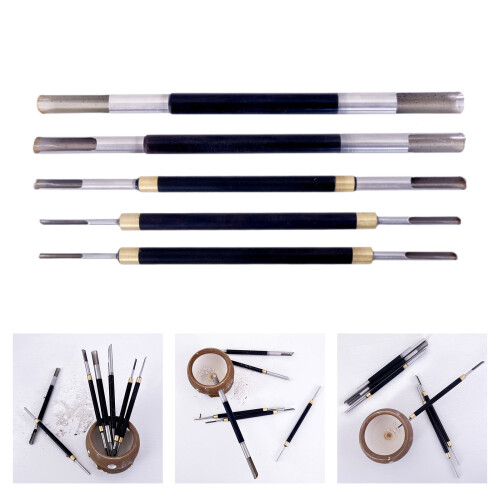 5Pcs Double Tip Ceramic Trimming Tool Stainless Steel Pottery 1