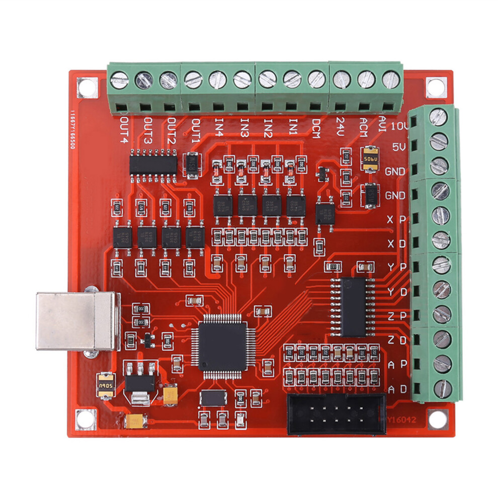 Usb Mach3 100Khz 4-Axis Cnc Motion Controller Board With Wiring Kit 8051362971363