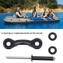 All-in-One Kayak Repair Set with Nylon Pad Eyes & Rivets - Heavy Duty 13 Pieces