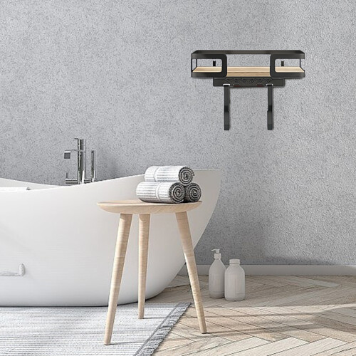 Heavy Duty Wall Mounted Ironing Board Holder And Iron-Black 1