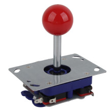 Durable 2/4/8 Way Joystick Ball for Arcade Consoles Red Steel Shaft