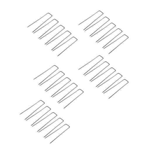 25pc Rust Resistant Reusable Garden U Clip Stabilizers Staple