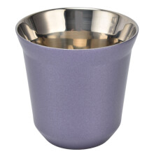 Experiencia de degustación elegante, tazas de espresso de acero inoxidable, tamaño compacto ideal para viajes, taza para café en cápsulas,