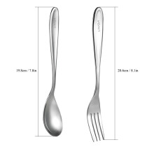 Titanium Wanderbesteck-Set Leichtgewicht Gabel Löffel Vollgelenk Outdoor-Ausrüstung