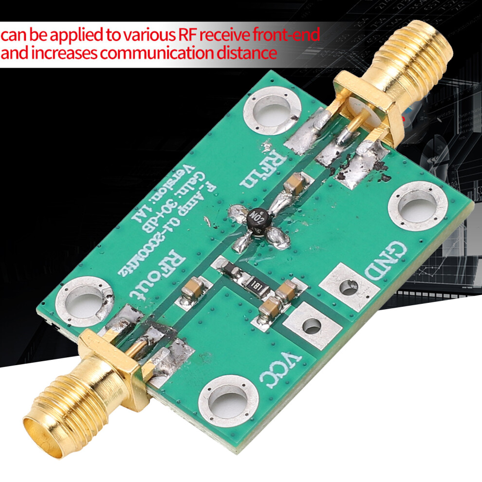 Wideband Rf Lna Amplifier 0.1-2000Mhz Gain 30Db Low Noise Board 5011362973906