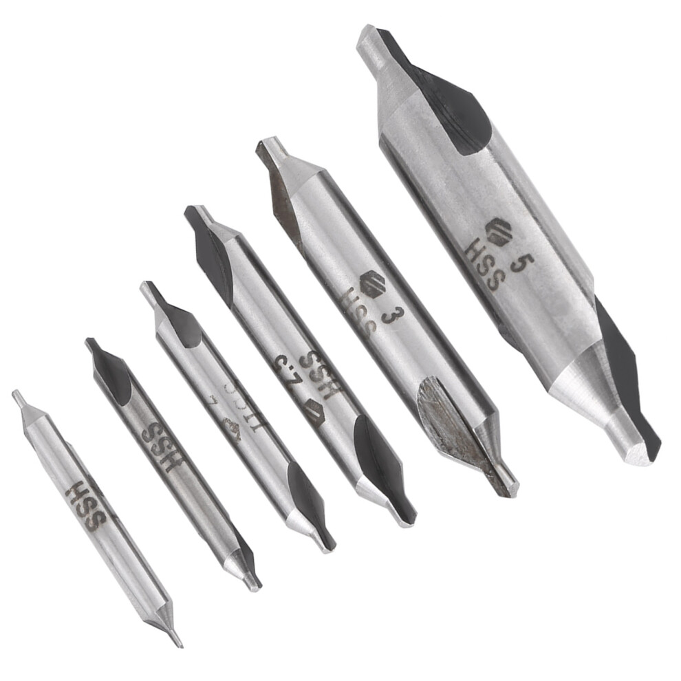 HSS Center Drill Bits Kit 6pcs 1/1.5/2/2.5/3/5mm For Accurate Hole Placement-image-OPC-PN5PV5S-NEW