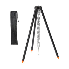 Adjustable Height Stand Outdoor Campfire Grill Stand Portable Camping Grill for Outdoor Cooking
