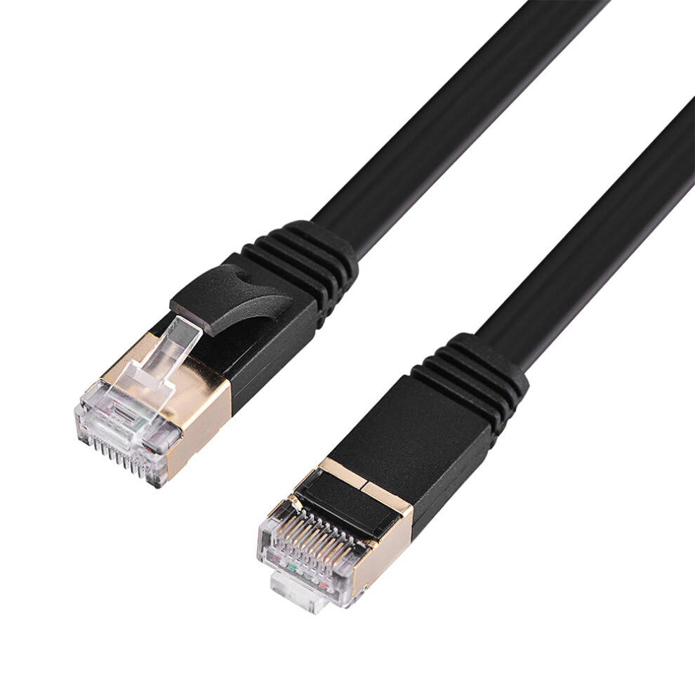 Shielded Cat7 600Mhz Ethernet Flat Lan Cable 5M Rj45 Patch Network Cord 4951362974385