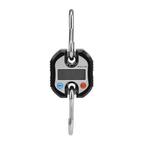 Digital Hook Hanging Scale by WeiHeng 150kg Max LCD Screen in Black