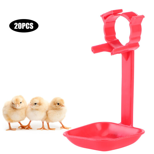 20Pcs Huhn Nippel Trinker Tassen Waterer Hängen