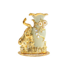 Stylish Ceramic Home Decors Vases with-Little Elephant Left
