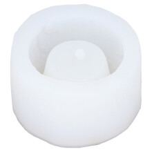 Moldes de silicone reutilizáveis para artesanato, moldes de concreto para vasos com furo de drenagem, perfeitos para vasos de suculentas DIY e