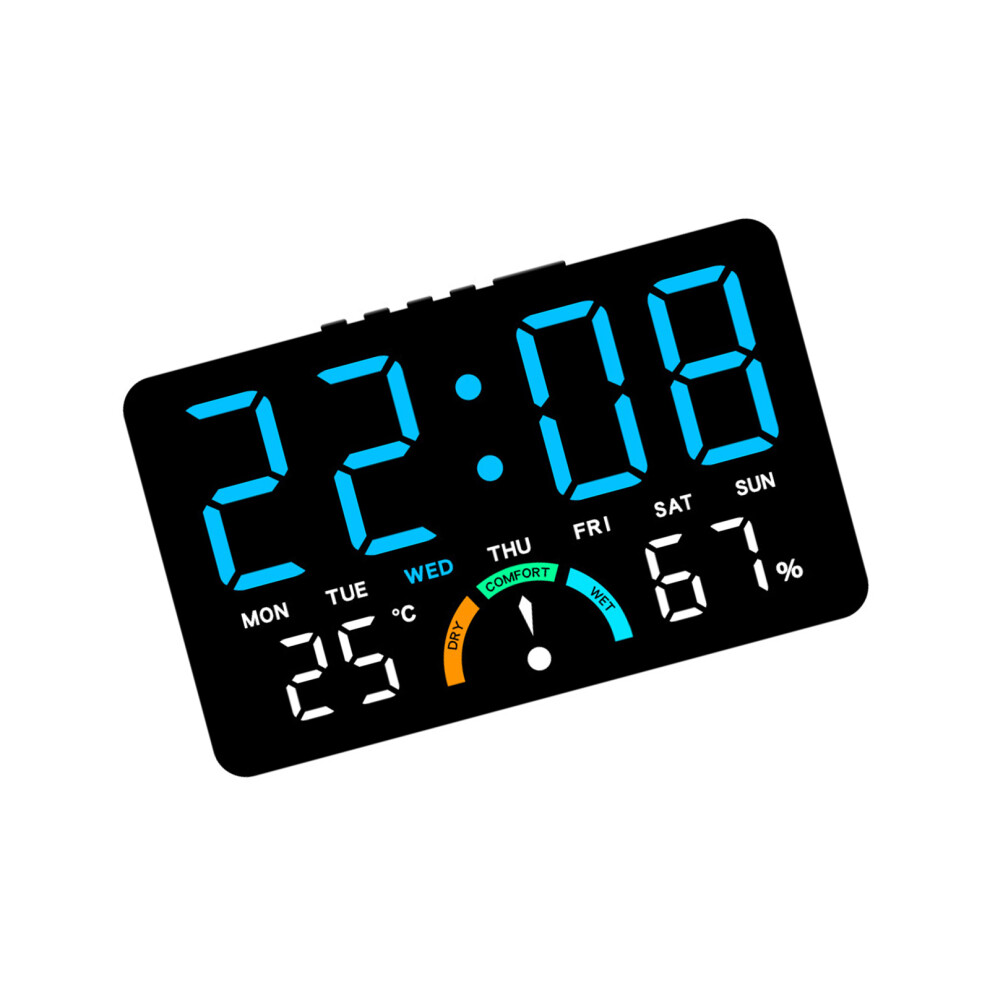 Quiet Operations Digital Clock Abs-Black Shell Lig Blue 7754000432554