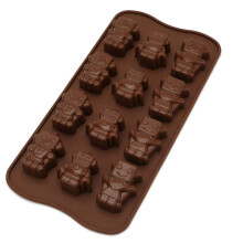 Conjunto de moldes antiaderentes para doces, com formatos versáteis, feitos de silicone de qualidade alimentar e resistentes ao calor, ideais para